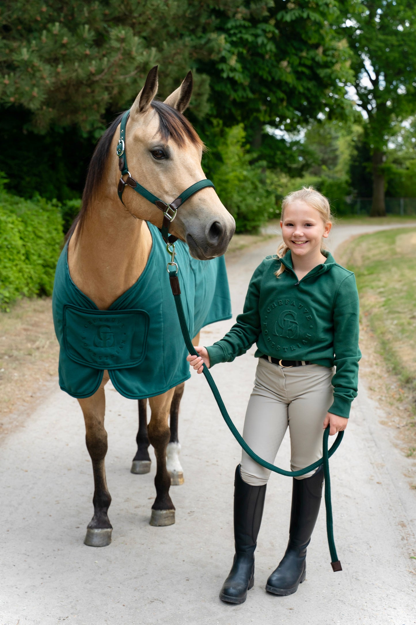 CheFauve Luxe Halster met touw