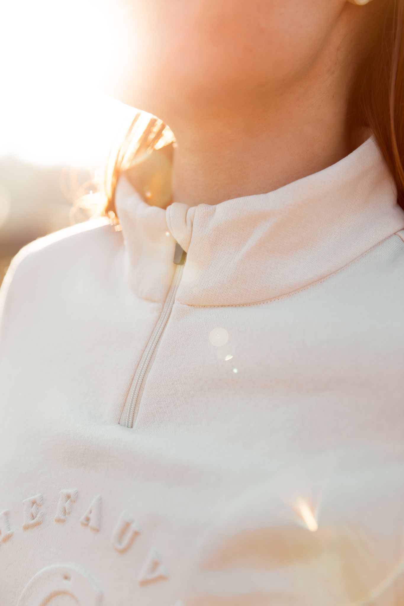 chefauve sweater trui light beige kraag